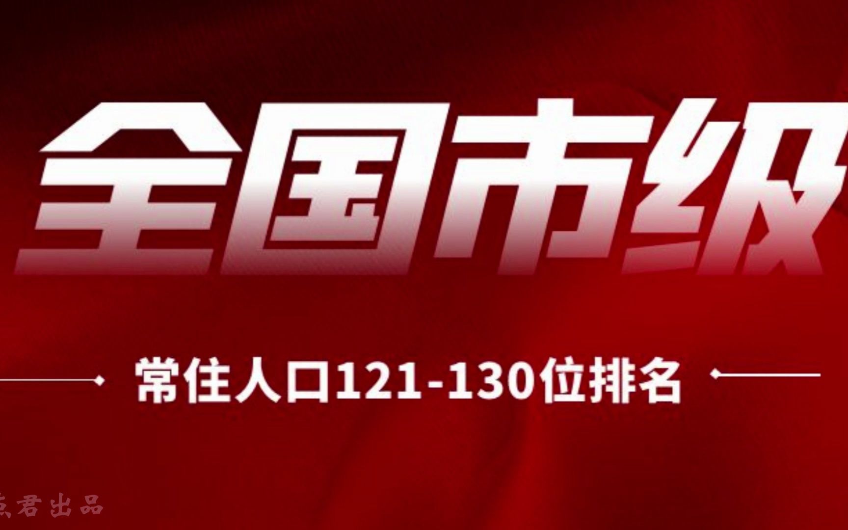 00:33 盘点全国人口121130位地级市,快来看看有没有你的家乡吧(孝感市、柳州市、咸阳市、安庆市、肇庆市、张家口市、乌鲁木齐市、齐齐哈尔市、滁...