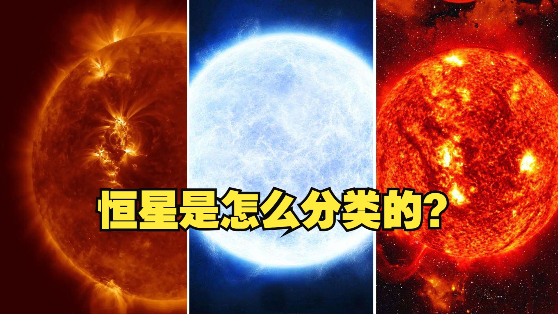 黄矮星太阳,蓝矮星天狼星,红超巨星参宿四,恒星是怎么分类的?哔哩哔哩bilibili