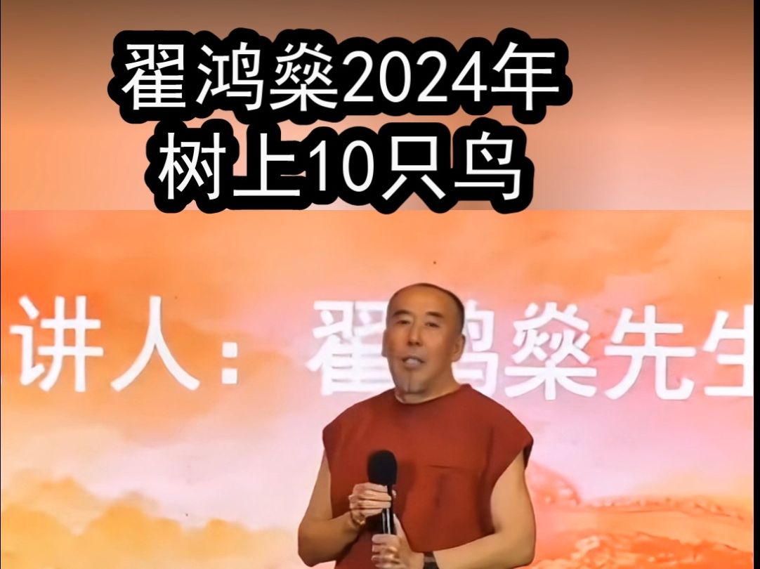 翟鸿燊2024年最新演讲,树上10只鸟打死一只,还剩几只的哲理思维哔哩哔哩bilibili