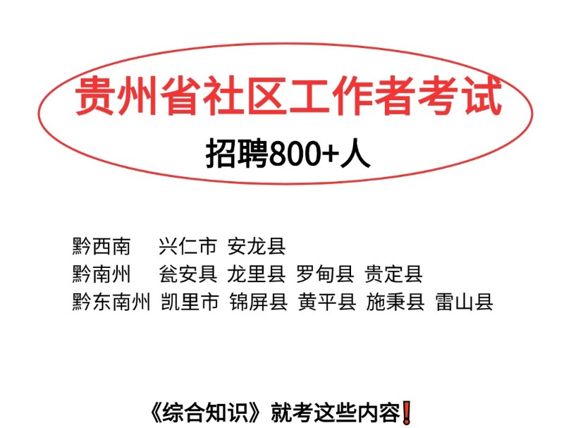 2024贵州社区工作者考试,就考这些内容!无需啃书哔哩哔哩bilibili