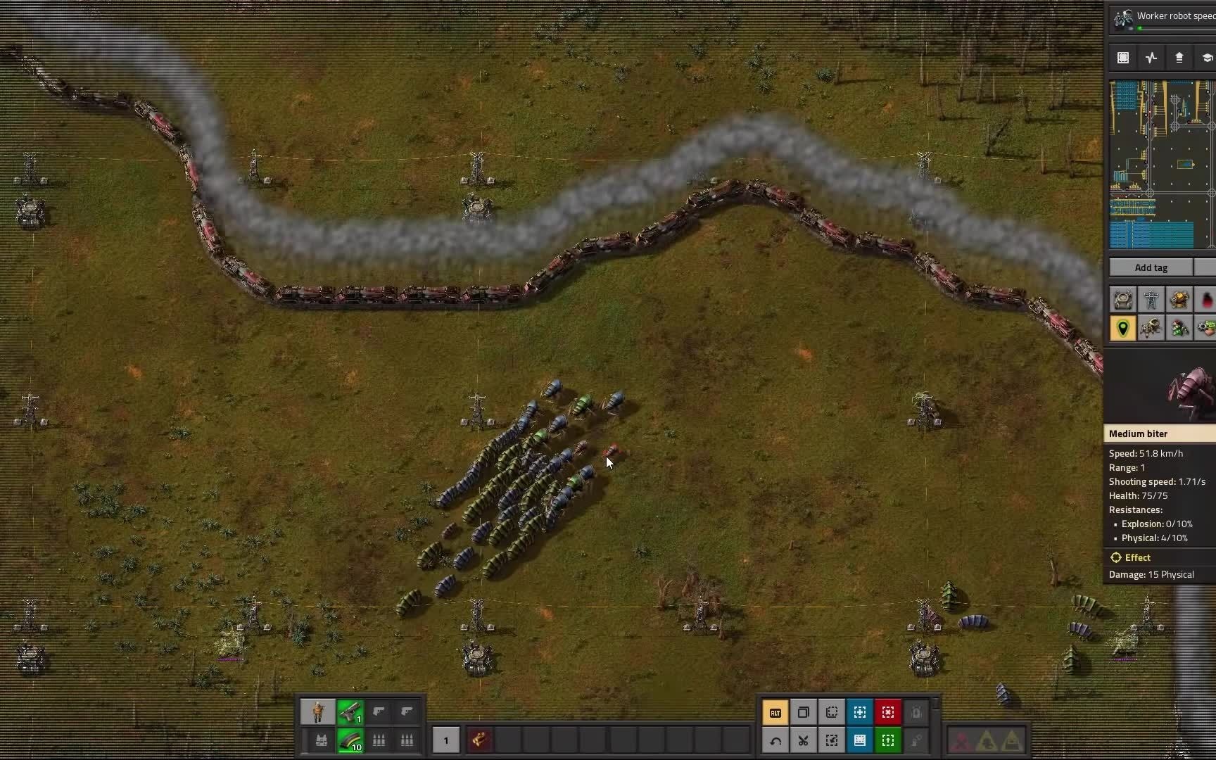 [图]Factorio - Ultimate Trainsaw (1,400 Locomotive Megabase Train Defense)_2