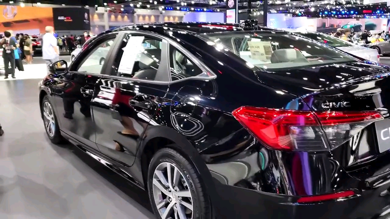 2022款本田思域turboel版外观内饰高清实拍搭配黑色太帅了