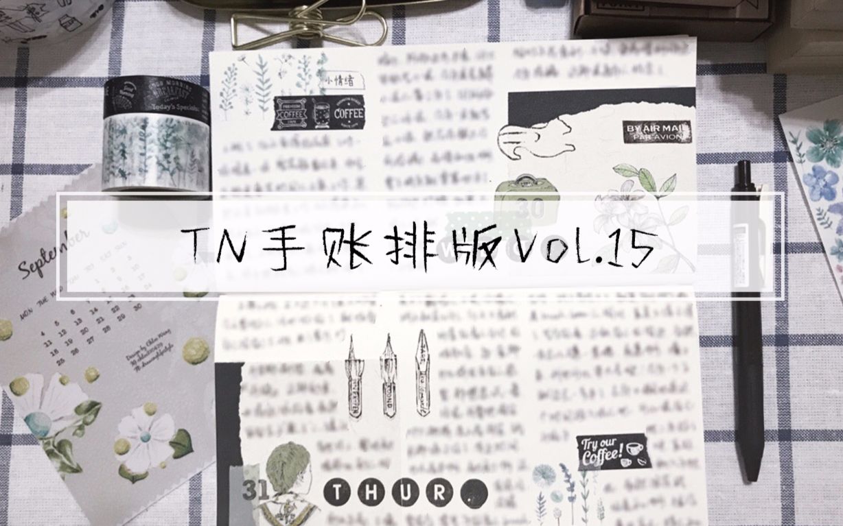 【阿宅宅宅】TN手账排版Vol.15哔哩哔哩bilibili