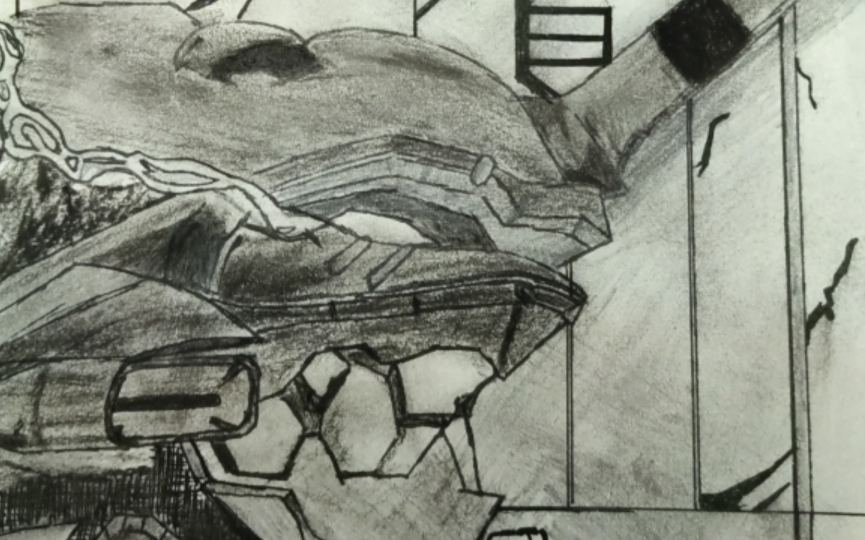 六年级手绘初号机,画的不好,勿喷(╥ω╥`)