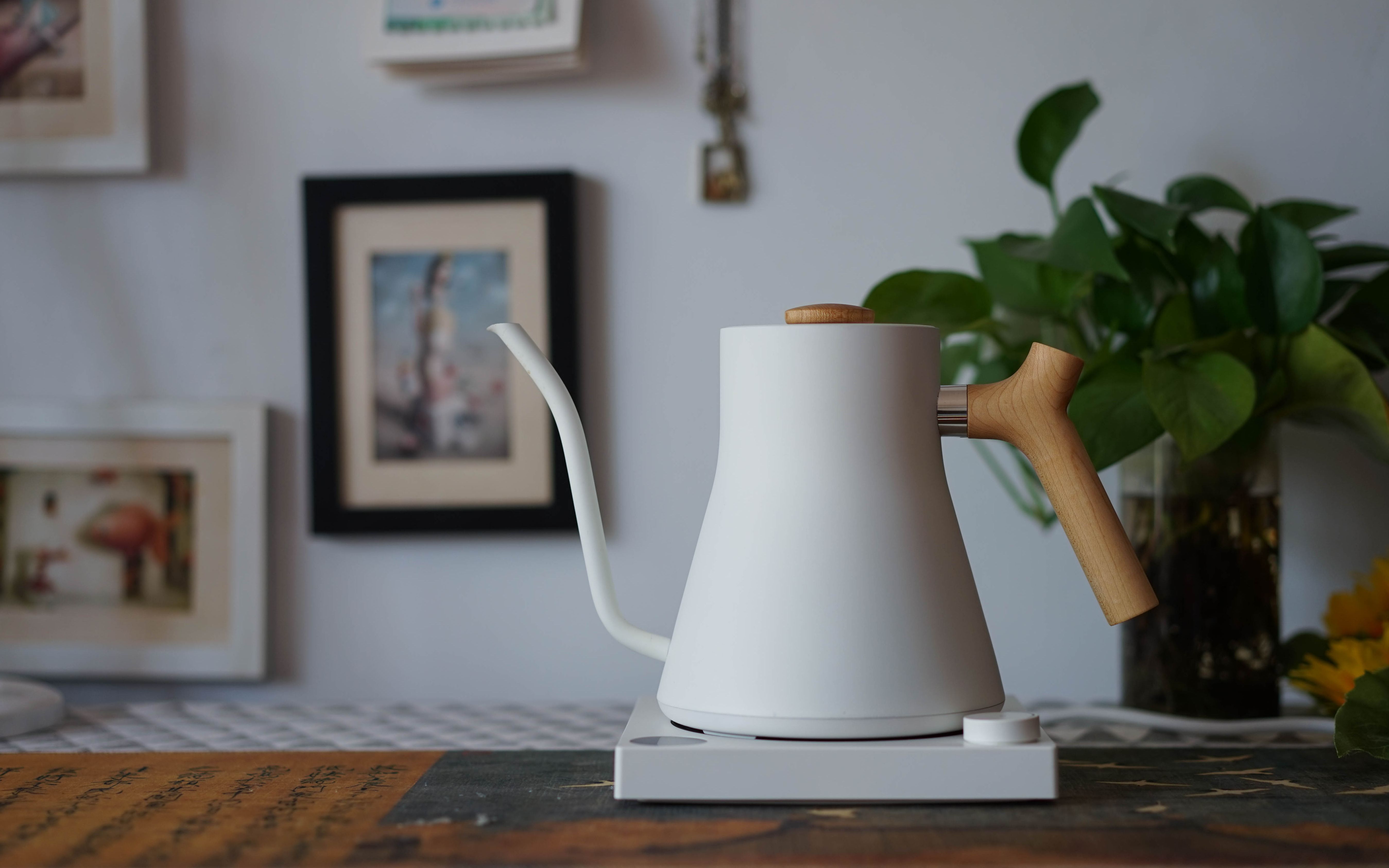 fellow啡乐咖啡手冲温控壶实木手柄套件升级安装及实际演示