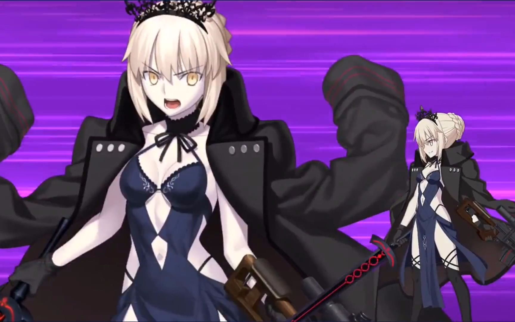 【fgo】满破泳装黑呆毛王 演示