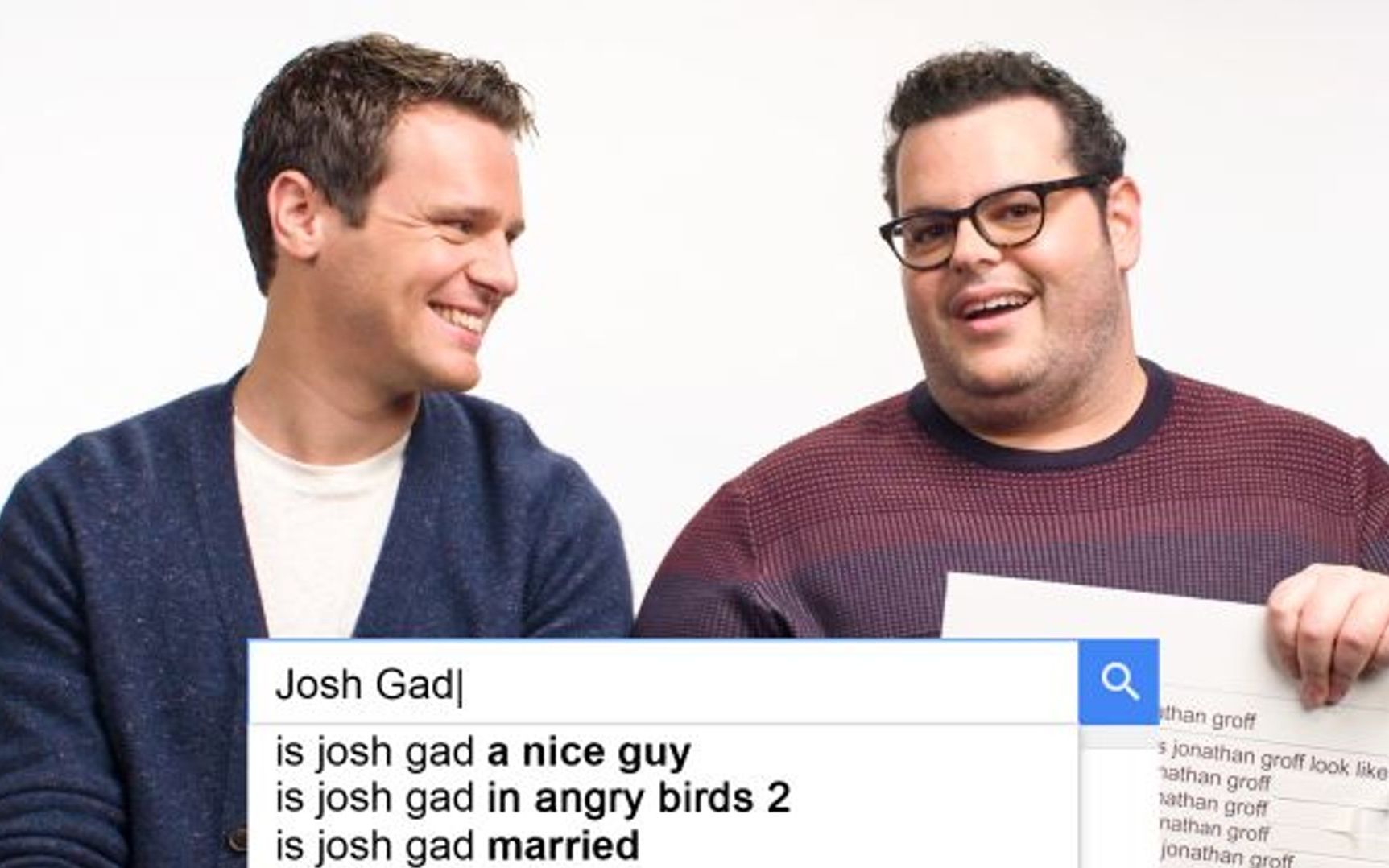 [图][中英] Frozen卡司回答被搜索最多的问题 (Jonathan Groff & Josh Gad, WIRED)