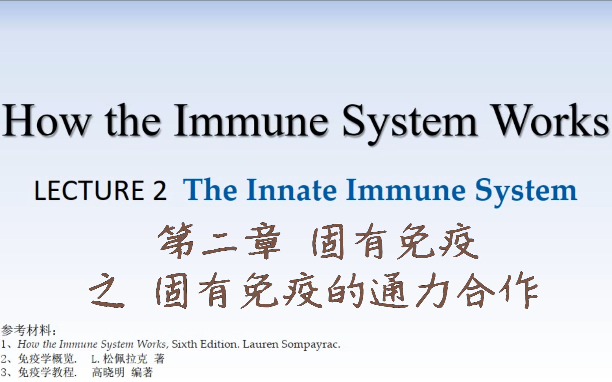 第二章 固有免疫 (6)固有免疫的通力合作【How the Immune System Works (英)/ 免疫学概览(中)】哔哩哔哩bilibili