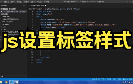 【CSS教程】js设置标签样式,设置元素样式,设置css样式,cssTex哔哩哔哩bilibili