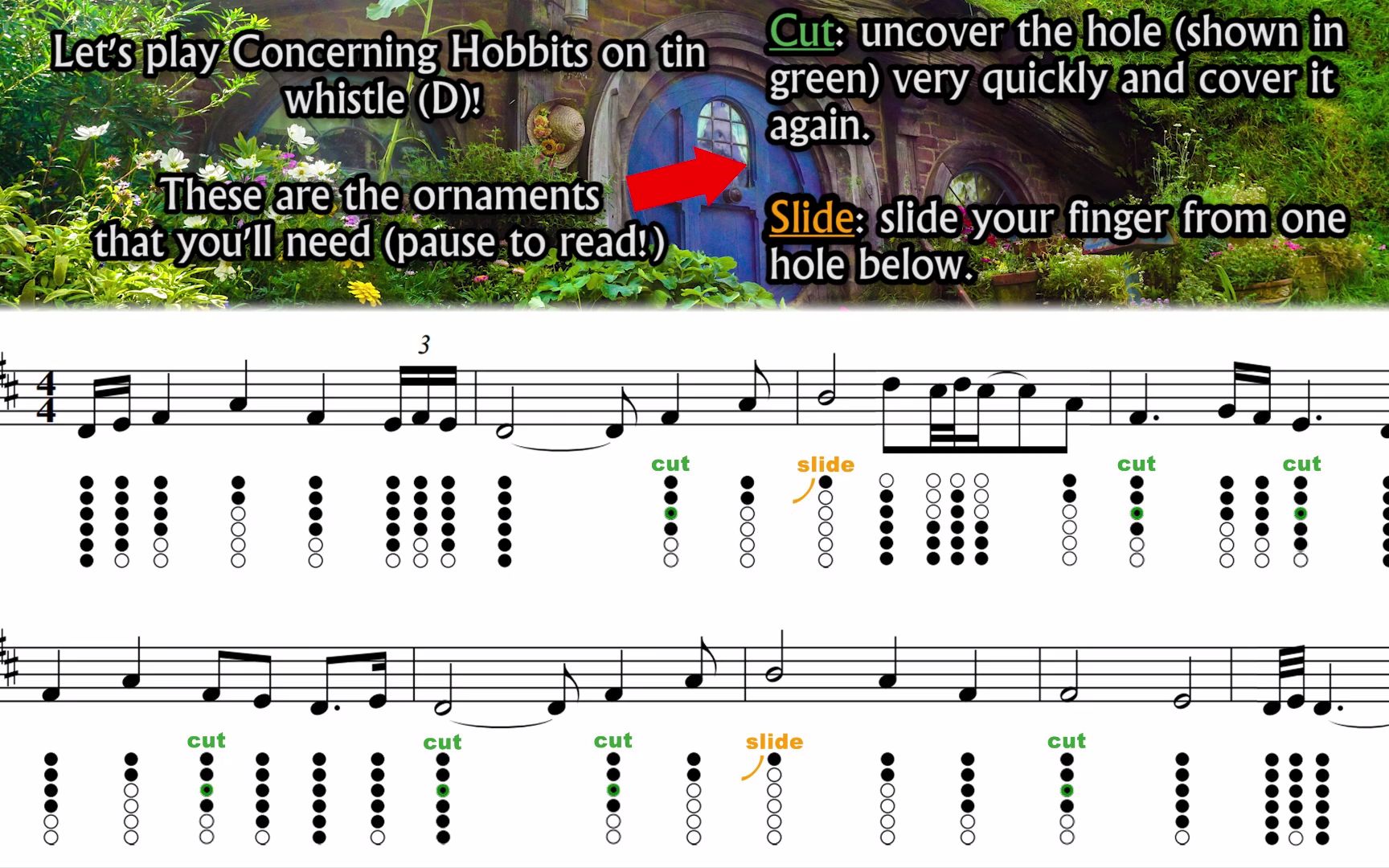 [图]哨笛 Concerning Hobbits Lord of The Rings BEGINNER 30second TIN WHISTLE tutorial