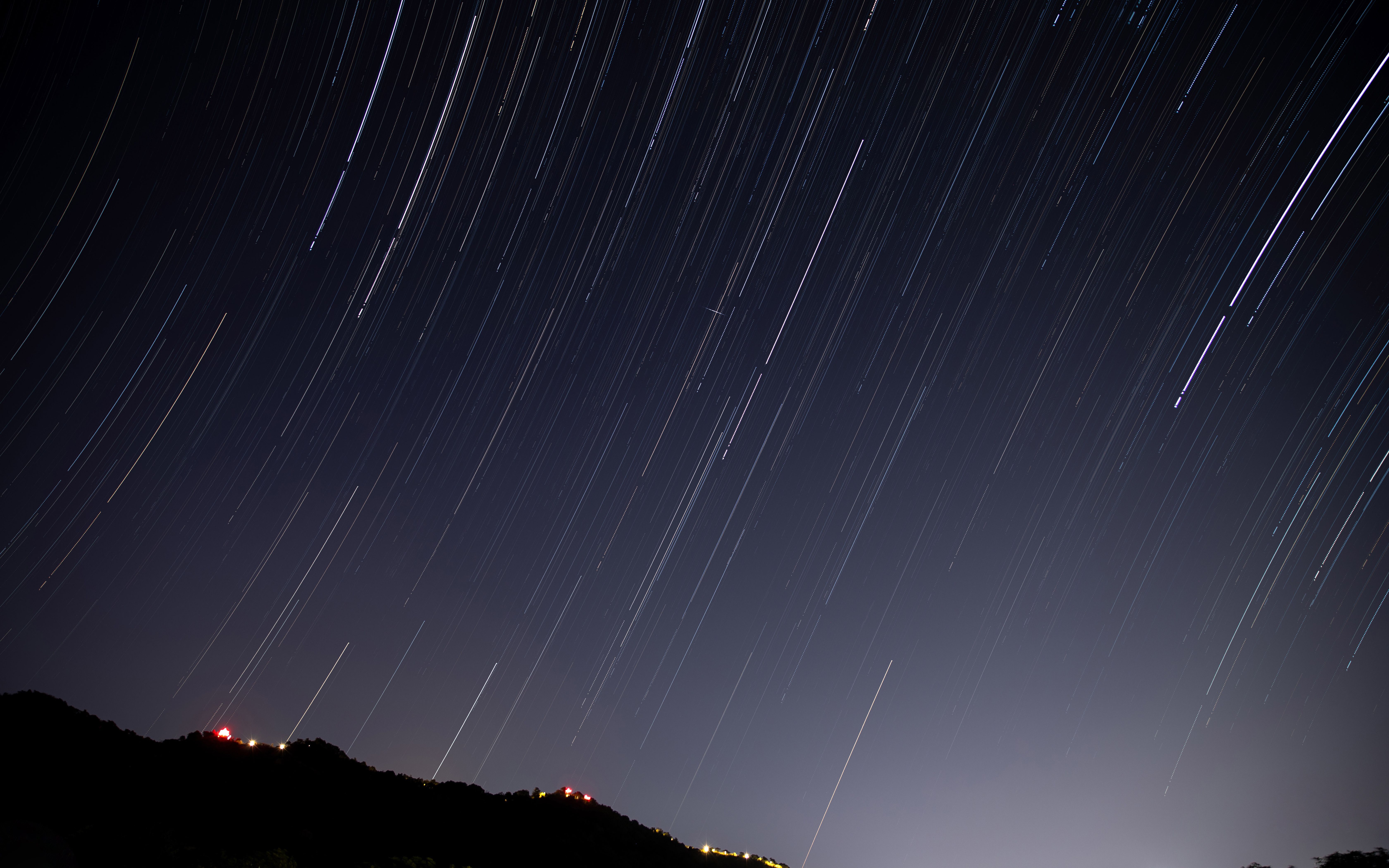 【延时摄影】汕大水库的星轨