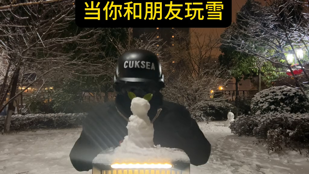 当你和朋友打雪仗哔哩哔哩bilibili