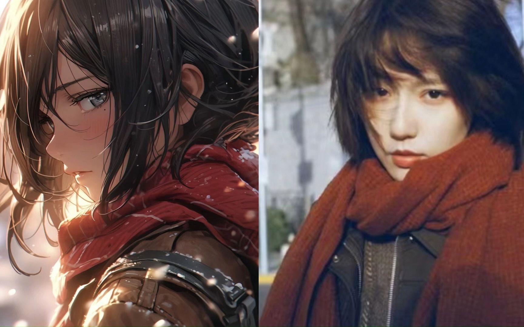 成果(狗哥)cos三笠红色围巾太好看啦啦啦啦啦,果粉快来看!#诸葛大力