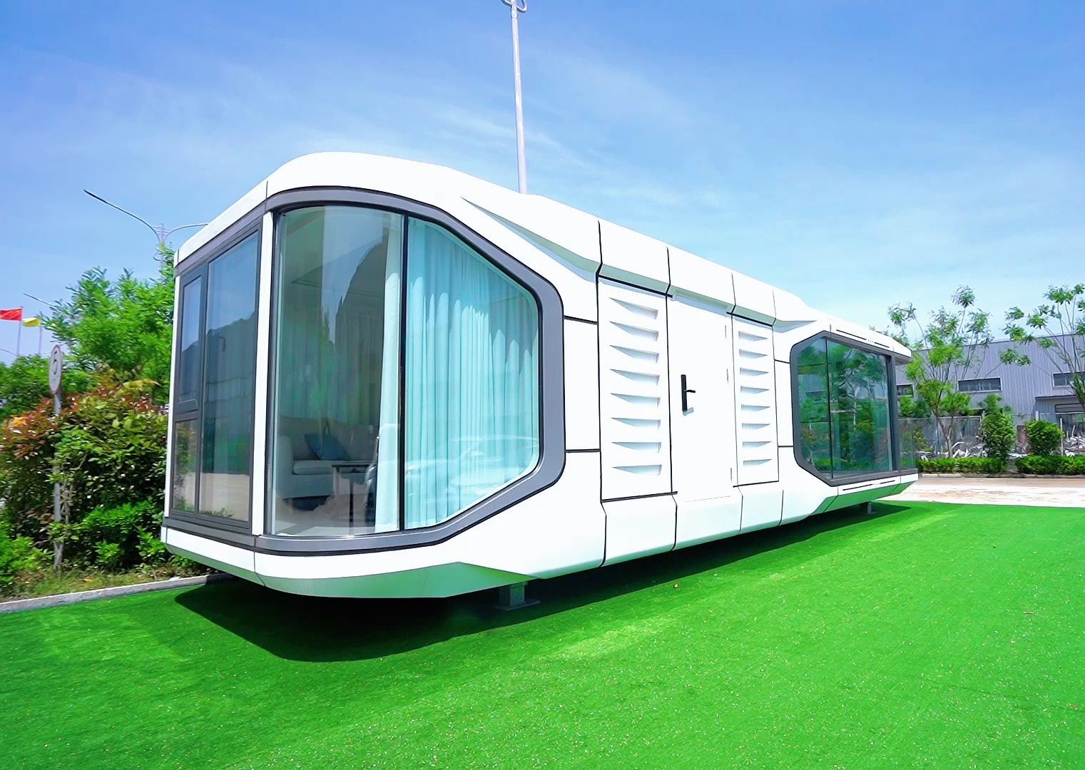 铝单板太空舱酒店移动房屋度假区民宿网红星空移动太空舱源头厂家