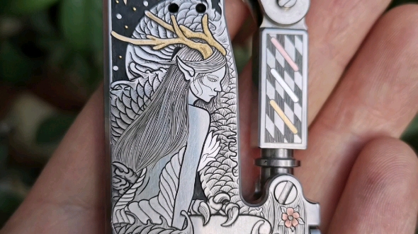 手艺人,手工雕刻,林赛雕金,grs手工雕刻,私人定制男人玩具不锈钢打