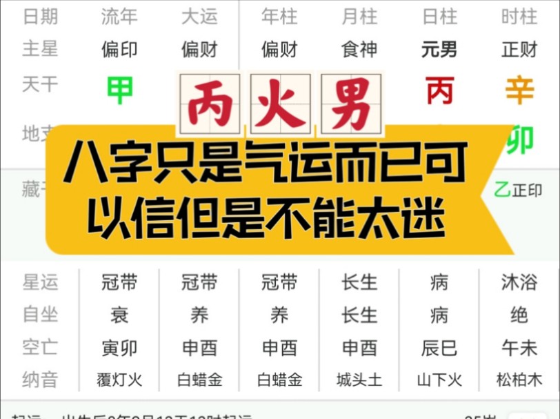 五行只是气运而已!八字可以信但是不能迷.哔哩哔哩bilibili