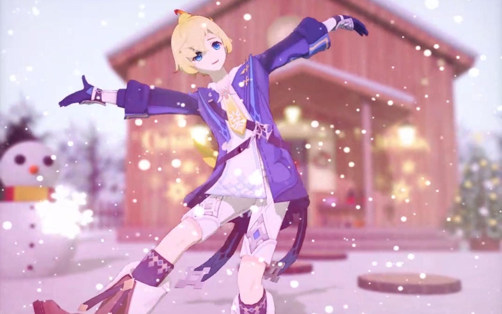 【原神/mmd新手】這隻可愛的米卡小鸚鵡是你丟的嗎? 好き!雪!