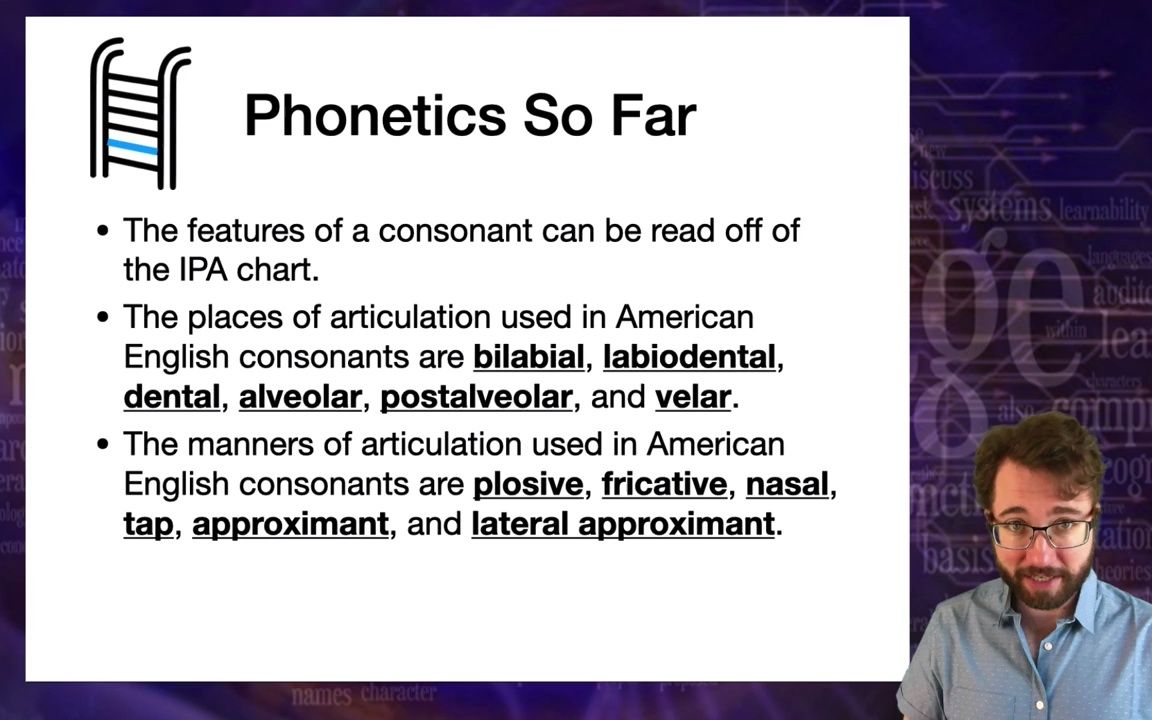 [图]Introduction to Linguistics_ Phonetics 2 语言学引论 语音学2 加州大学尔湾分校Richard Futrell教授