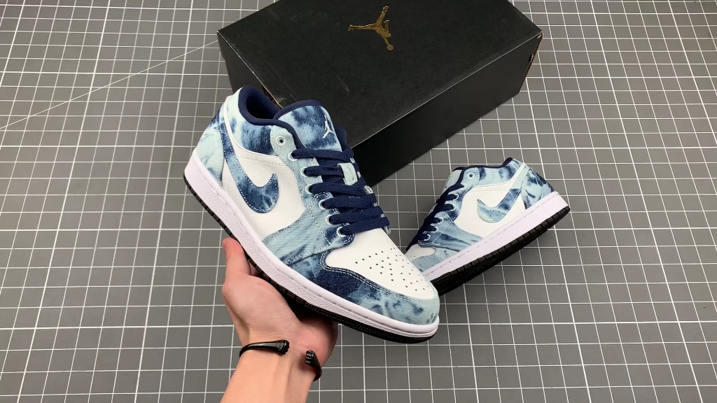 air jordan 1 low 水洗丹宁aj1乔1低帮休闲板鞋
