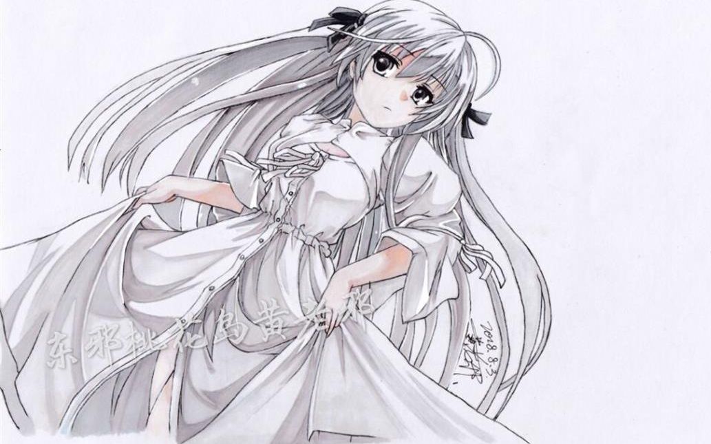 【马克笔手绘】送你一个可爱的妹妹-穹妹儿