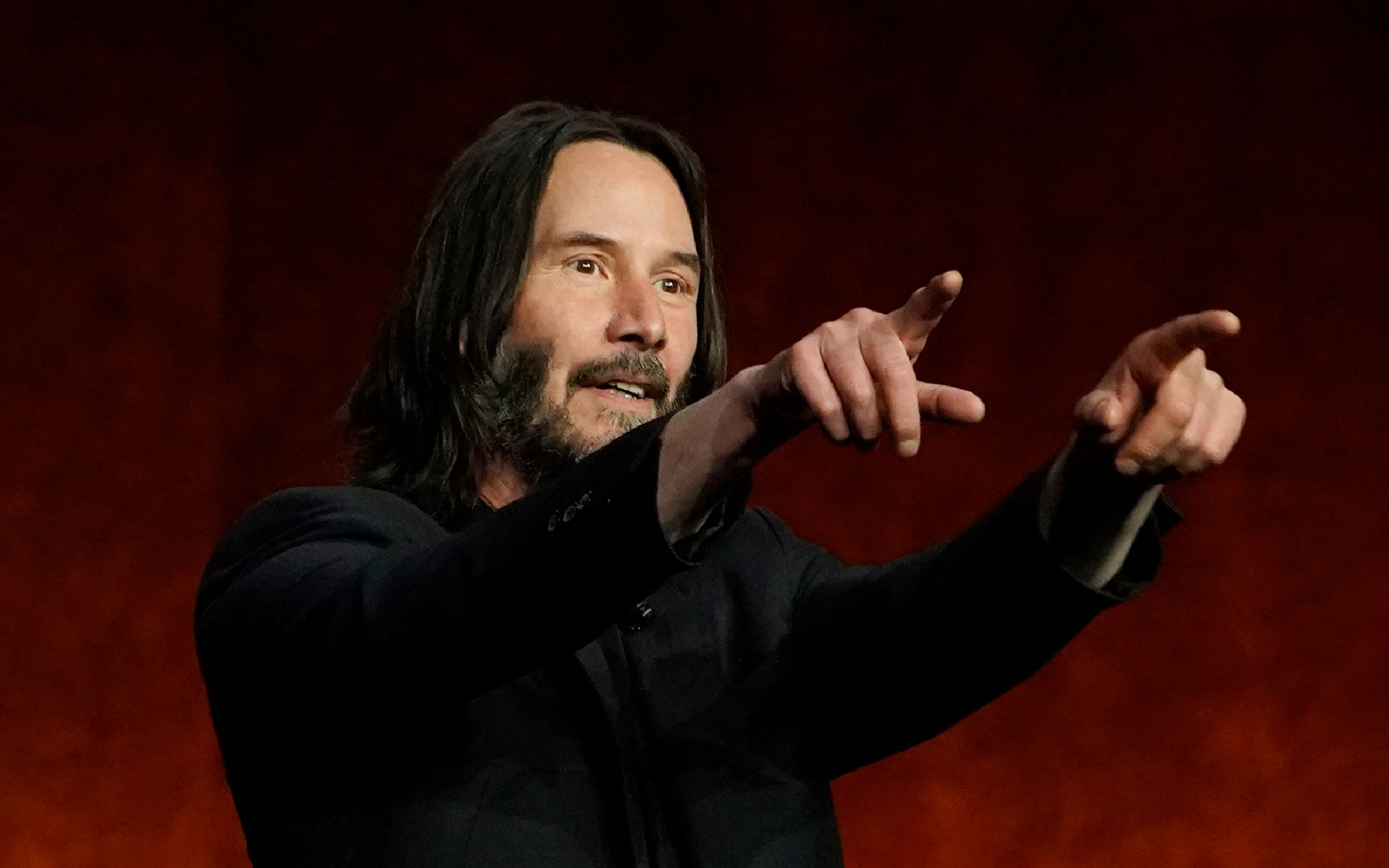 [图]【Keanu Reeves】美国电影产业大会2022（CinemaCon2022），疾速4在拉斯维加斯宣传片段(05)