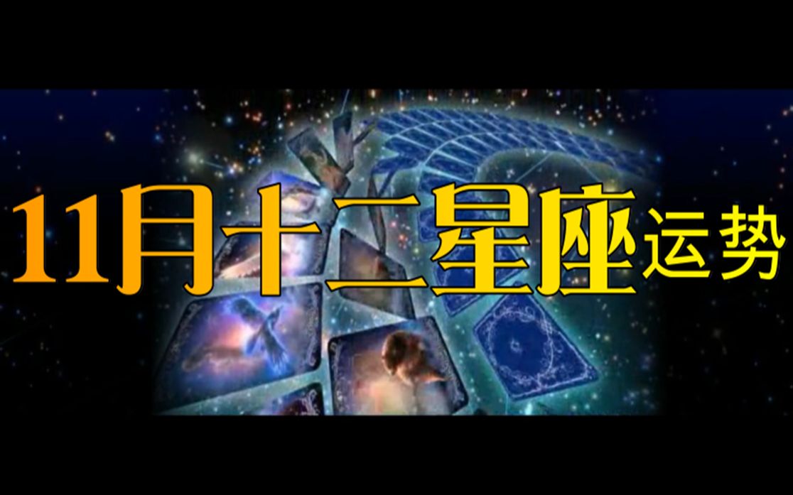 【星座塔罗运势】11月十二星座整体运势.(塔罗,星盘)哔哩哔哩bilibili