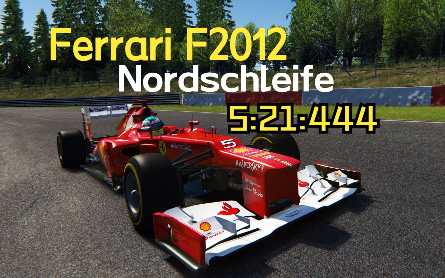 法拉利 f2012 纽北逛街 5:21:444