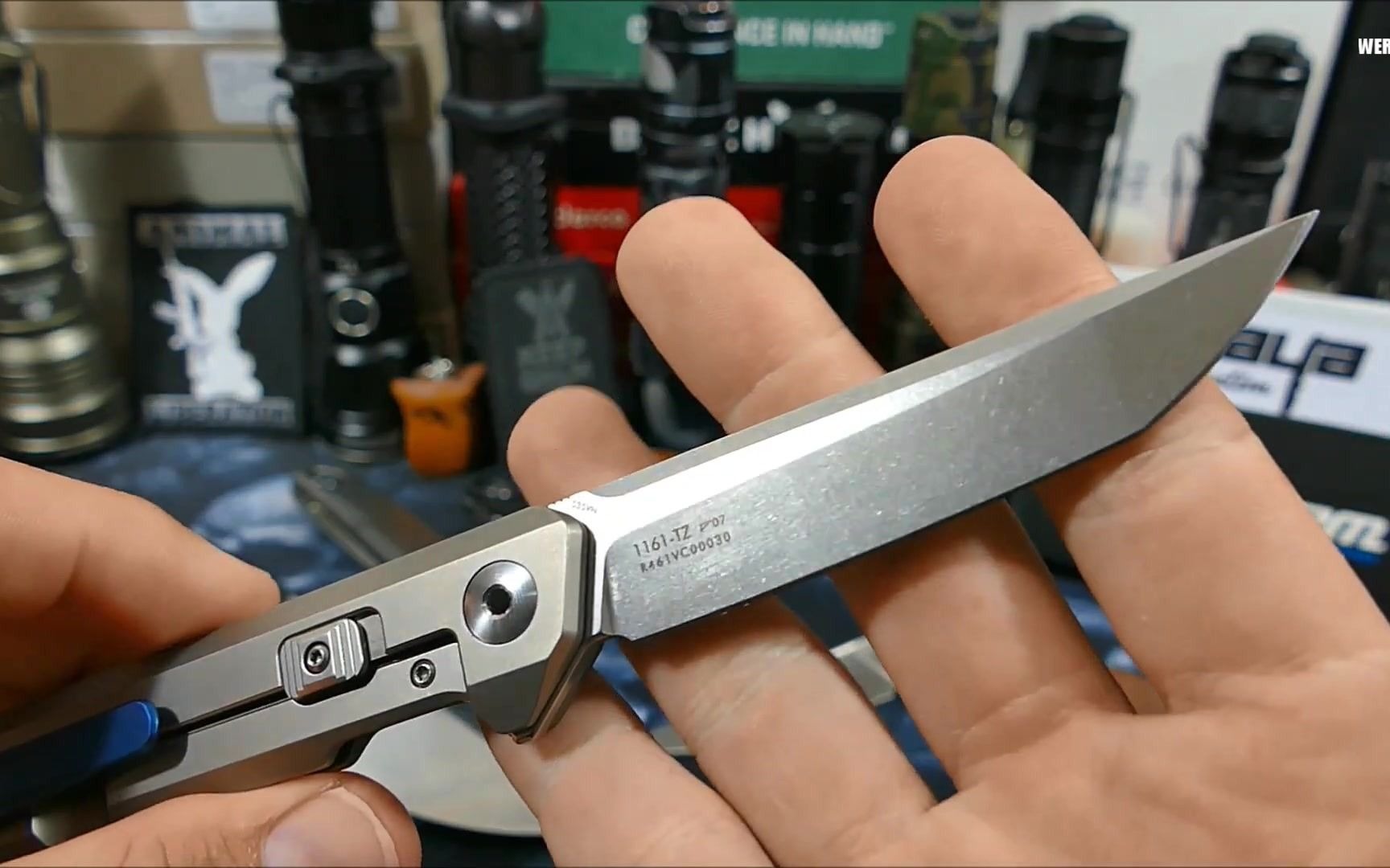 三刃木1161钛合金版本 srm sanrenmu 1161tz 老外测评