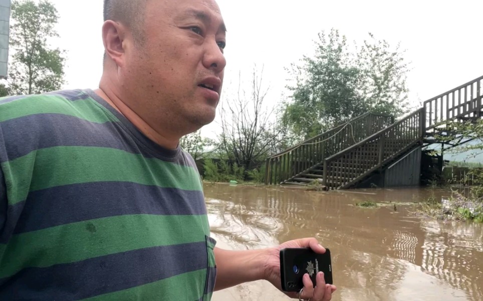 五常受灾比较重的村屯,农村大哥的家乡,一片汪洋,百年不遇