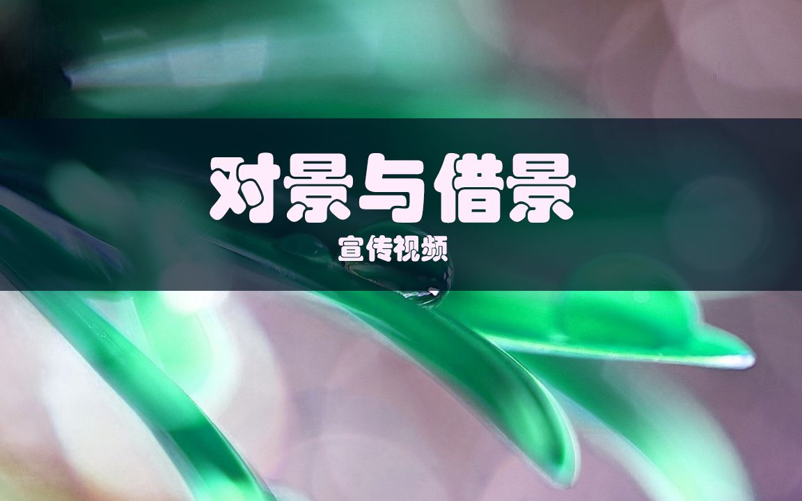 对景与借景哔哩哔哩bilibili