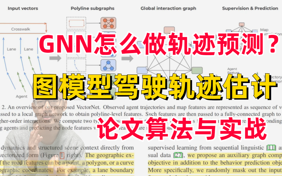 GNN如何做轨迹预测?迪哥精讲基于图模型的驾驶轨迹估计算法与实战,结合论文带大家做项目!哔哩哔哩bilibili