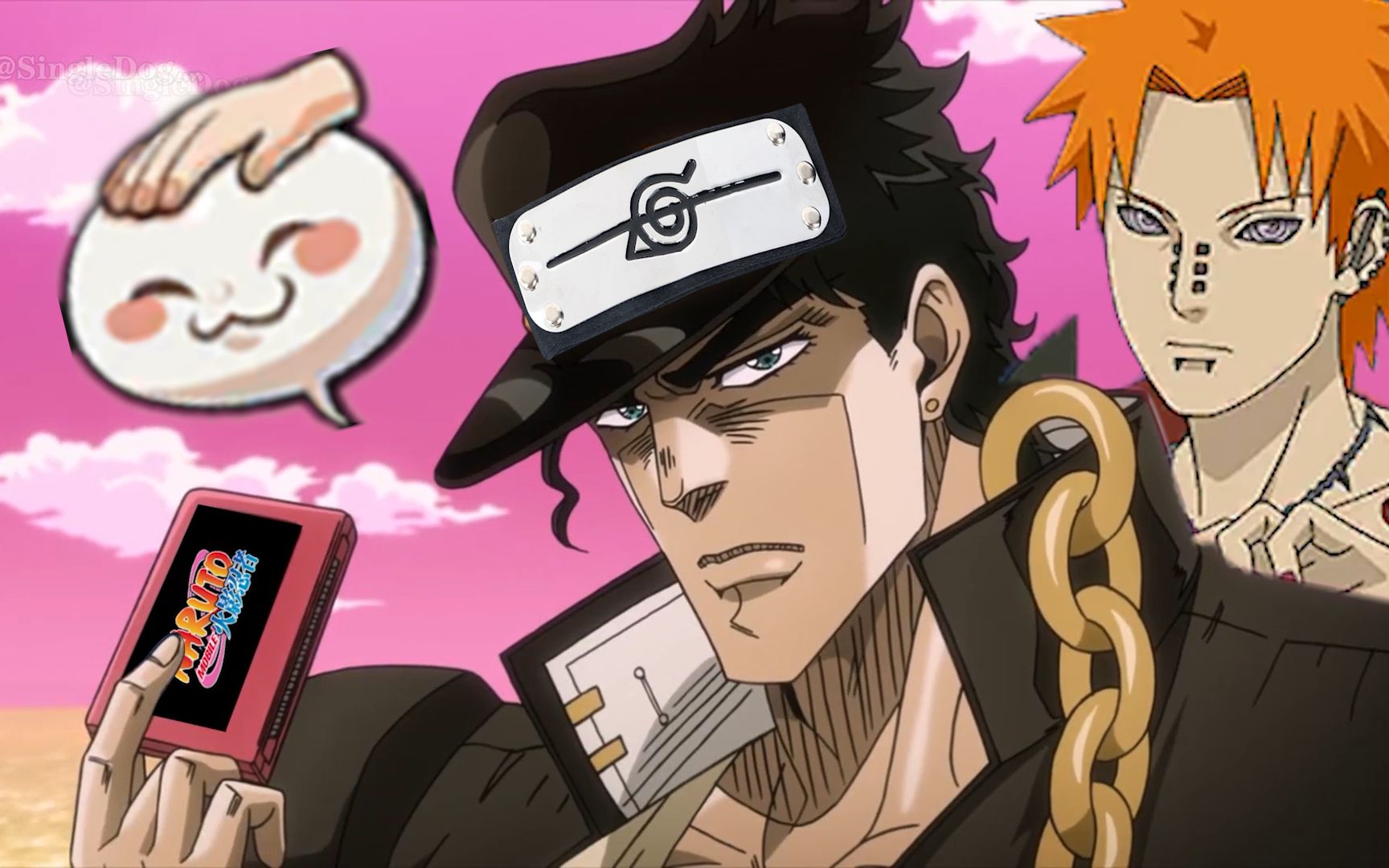 承太郎玩火影忍者手游,但是天游代理【jojo】