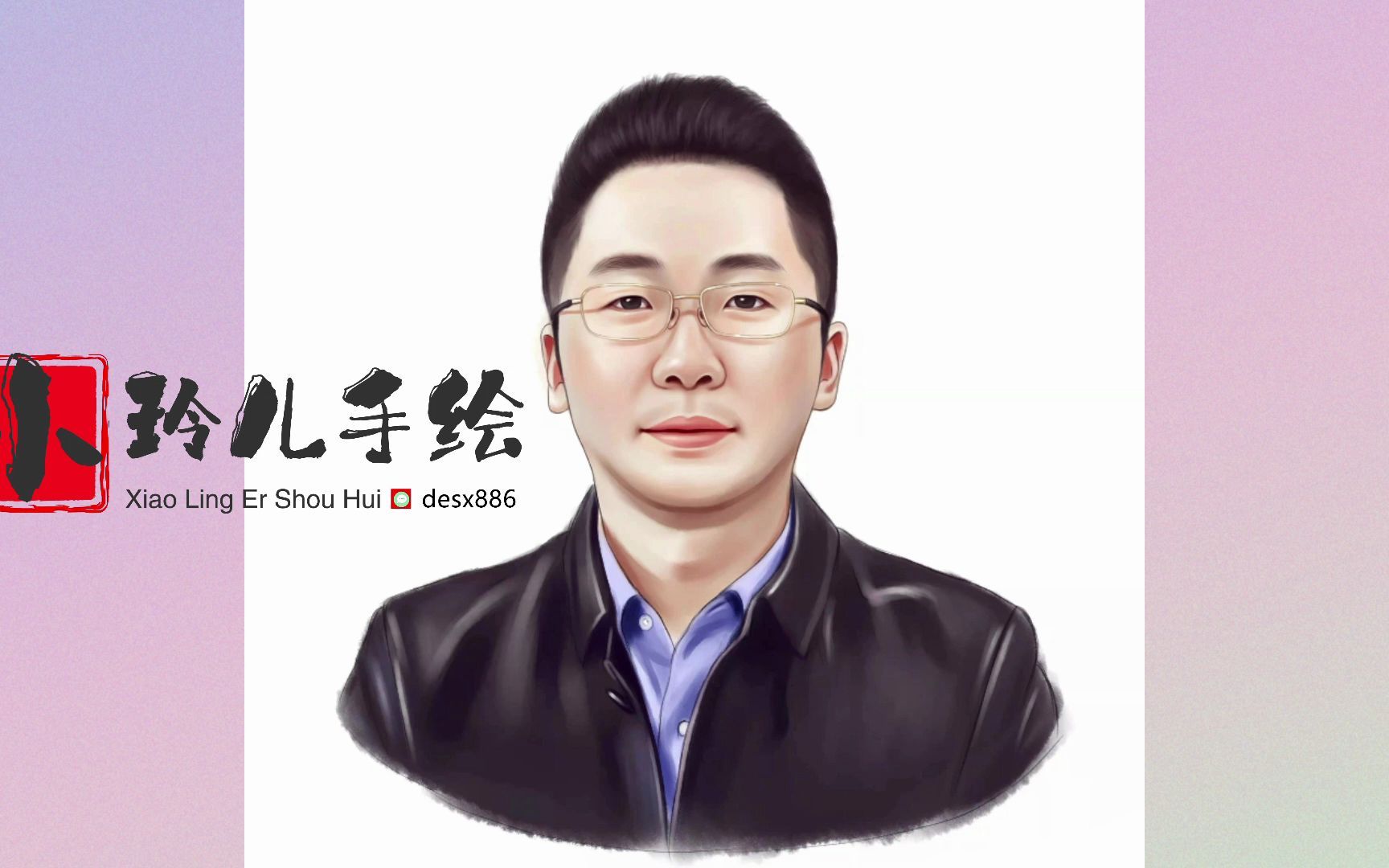 手绘头像女背影 手绘头像女生唯美精致 小玲儿手绘