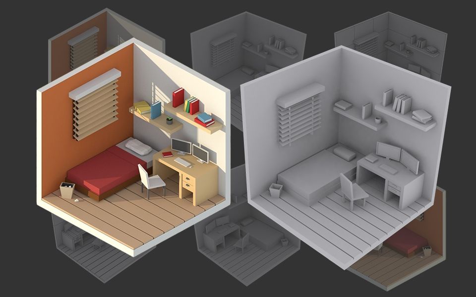 【3DMAX建模】15分钟室内场景模型练习,适合新手的场景基础案例哔哩哔哩bilibili