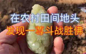 Video herunterladen: 在地头发现孙悟空！和田玉若羌黄口料斗战胜佛