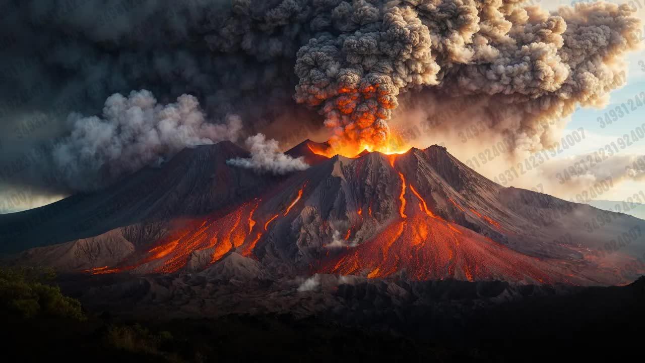 毒火山爆发图片图片