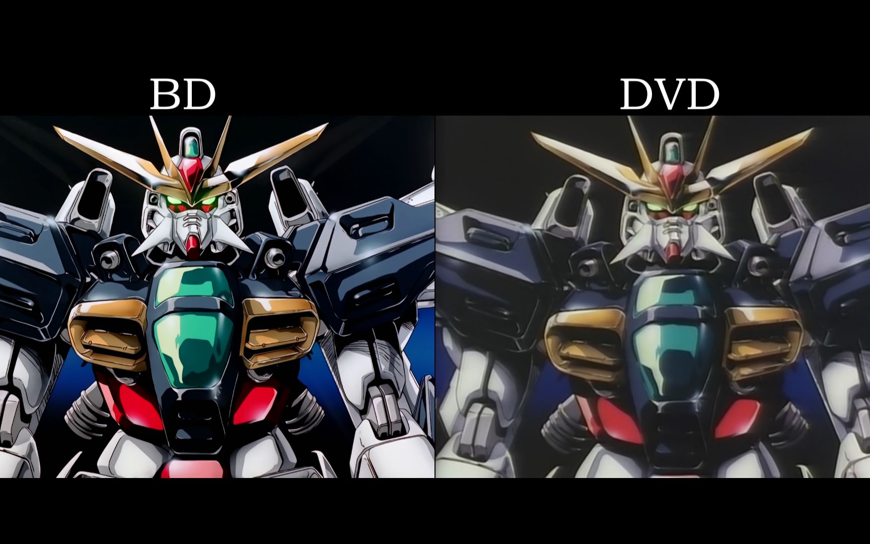 [图]机动新世纪高达X BD&DVD OP2 Resolution 画质对比