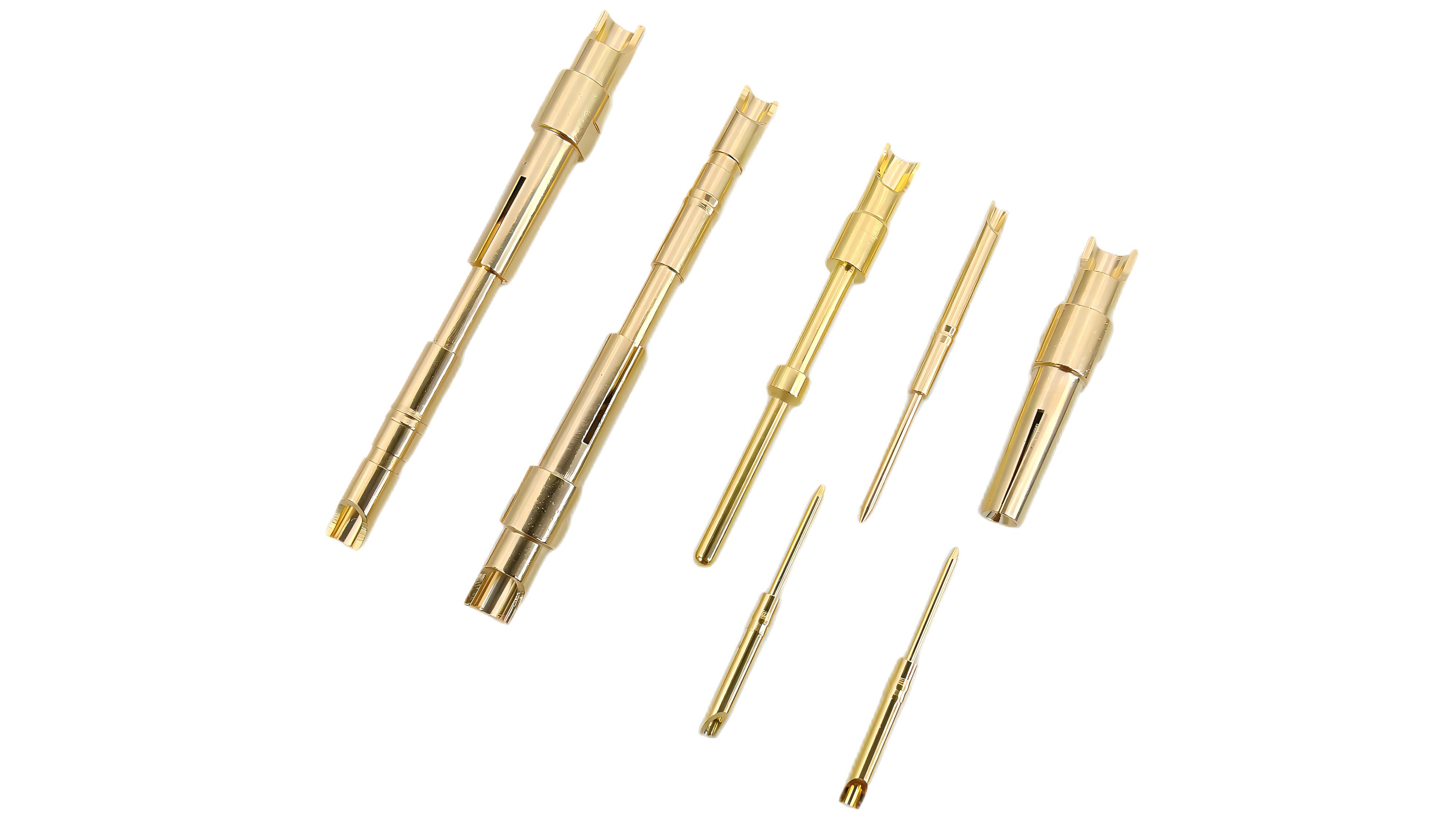 工丂连接器镀金航空插针插孔pin针