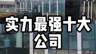 全球实力最强的10大公司！