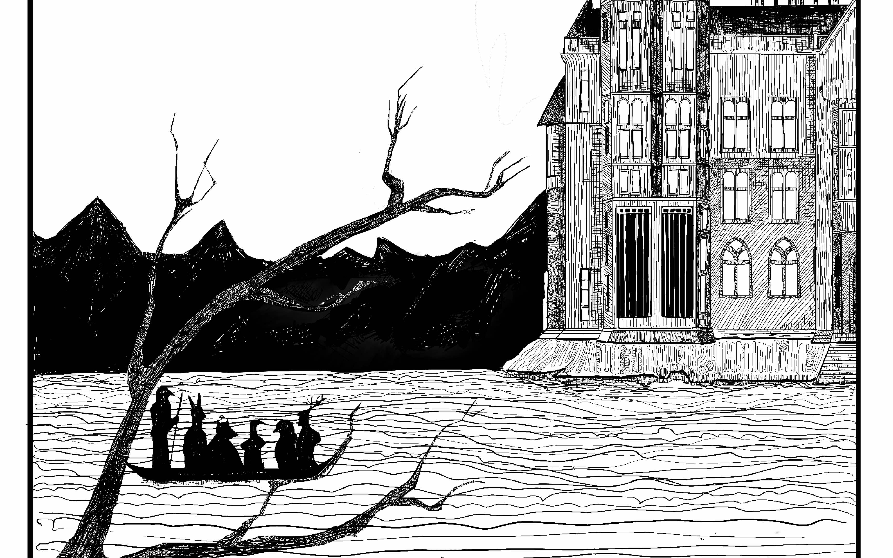 【procreate】看,客人们到了(锈湖旅馆)