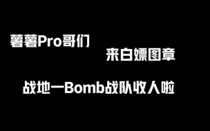 Download Video: 战地一【Bomb】战队收人了，快来白嫖涩涩的图章