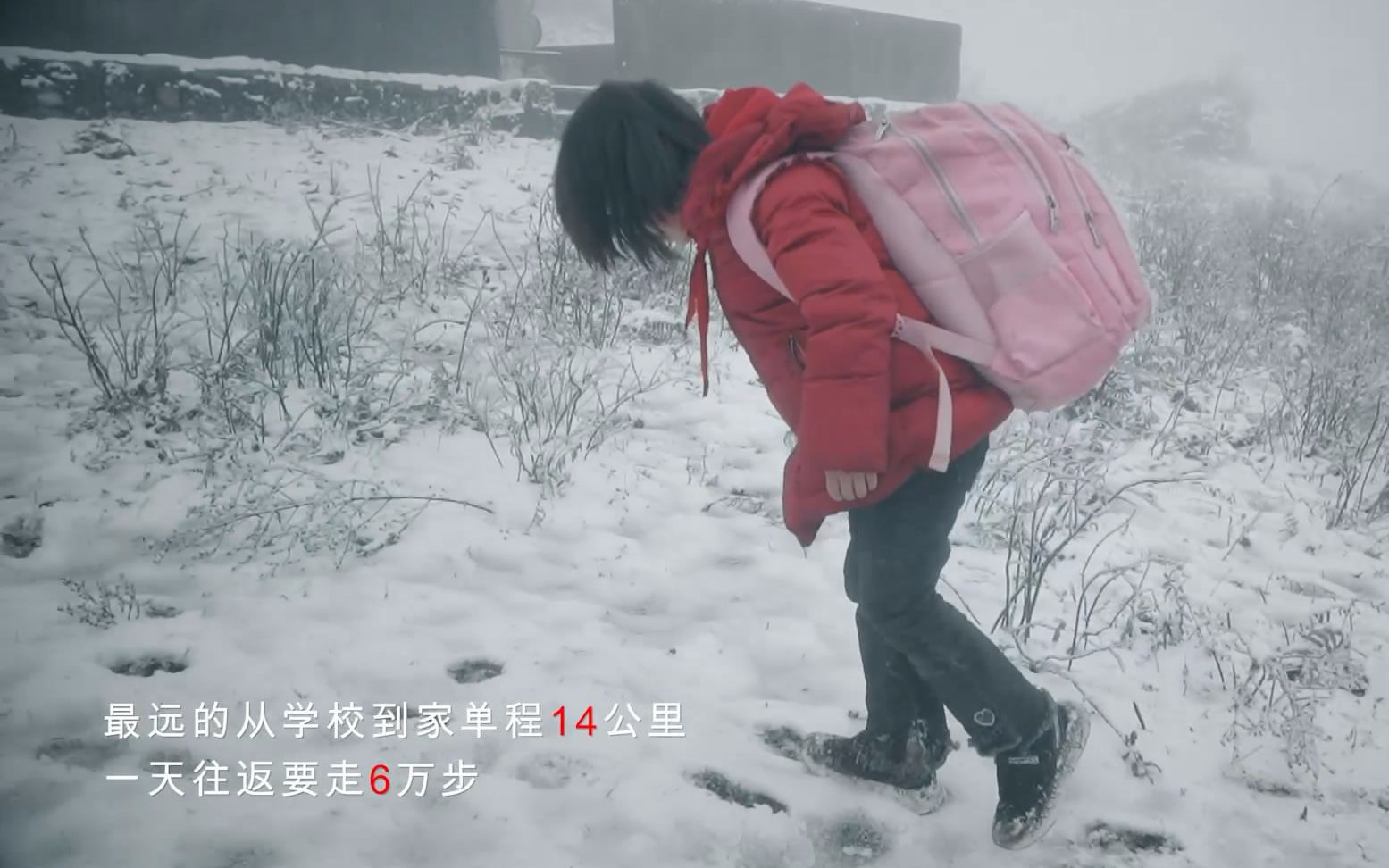 [图]大雪天6岁孩子走6万步山路上学，才懂为什么要做寄宿制学校