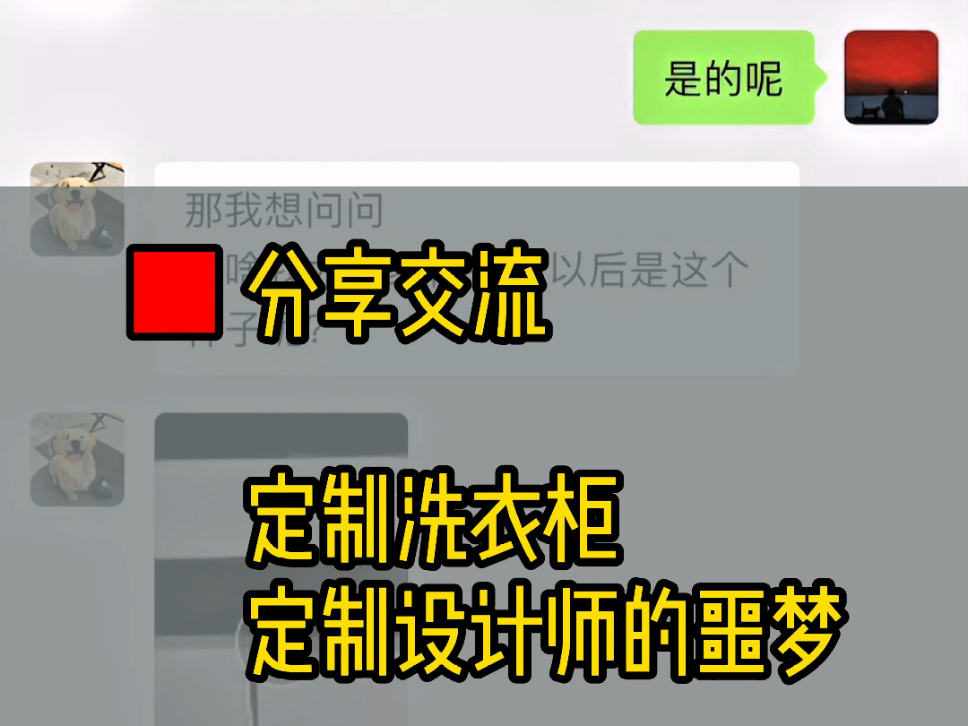 定制洗衣柜#定制设计师的噩梦哔哩哔哩bilibili