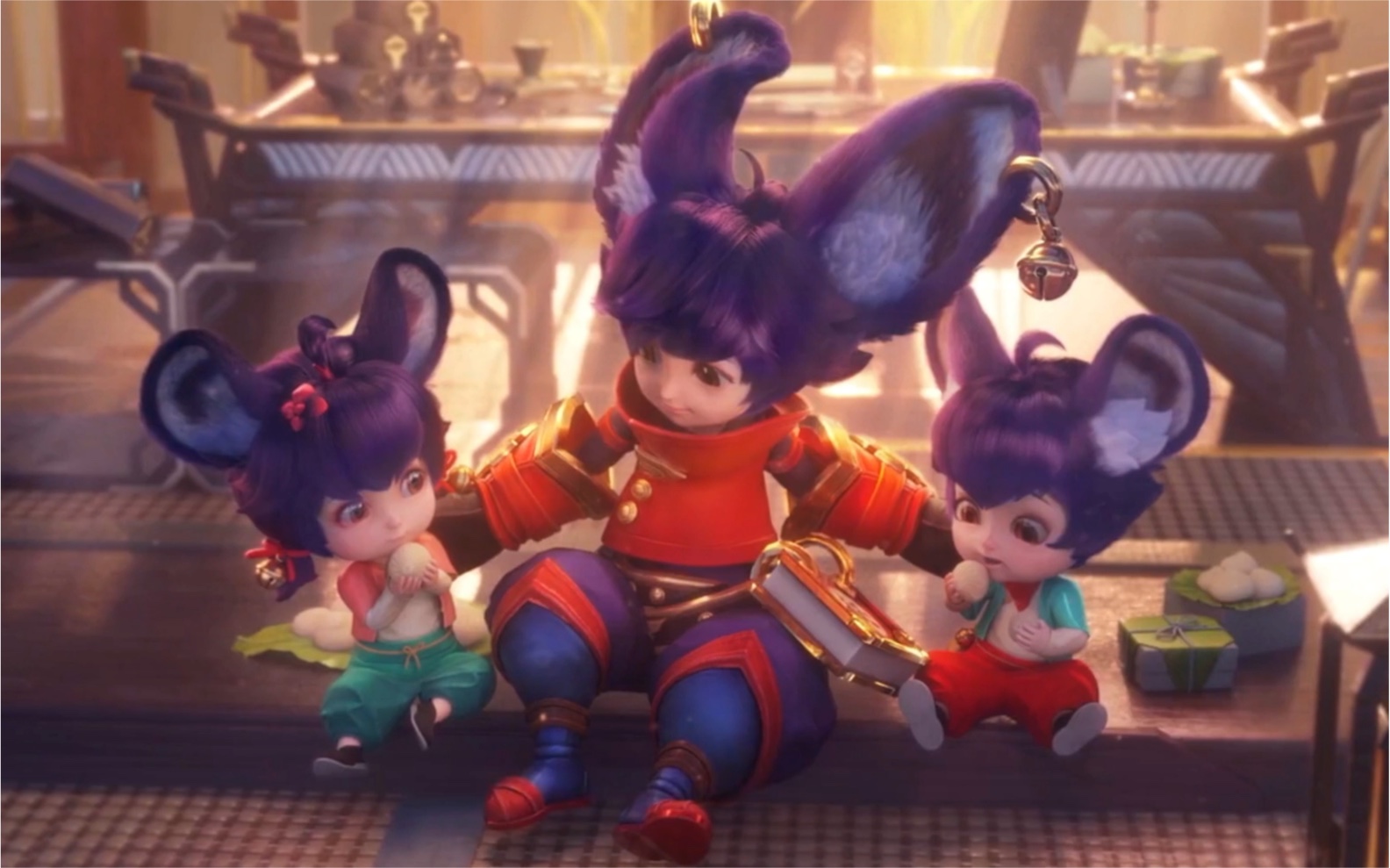 李元芳好多天没有和弟弟妹妹吃饭了,原来都是狄仁杰在帮他带孩子!