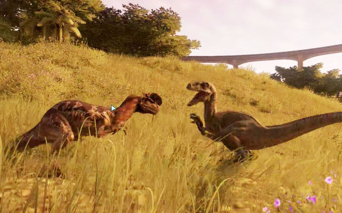 《侏罗纪世界:进化》迅猛龙vs双脊龙,鹿死谁手?