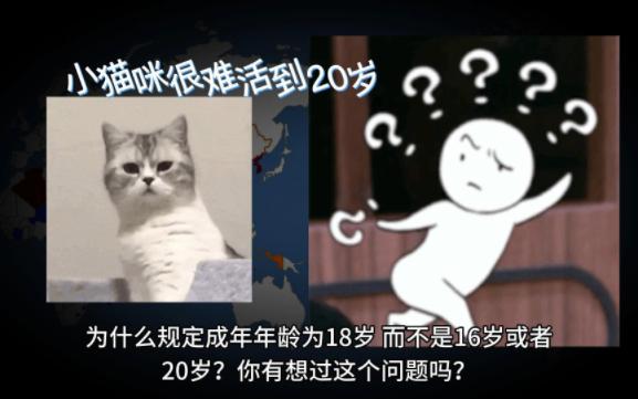 为什么18岁才成年?别的国家也是吗?哔哩哔哩bilibili