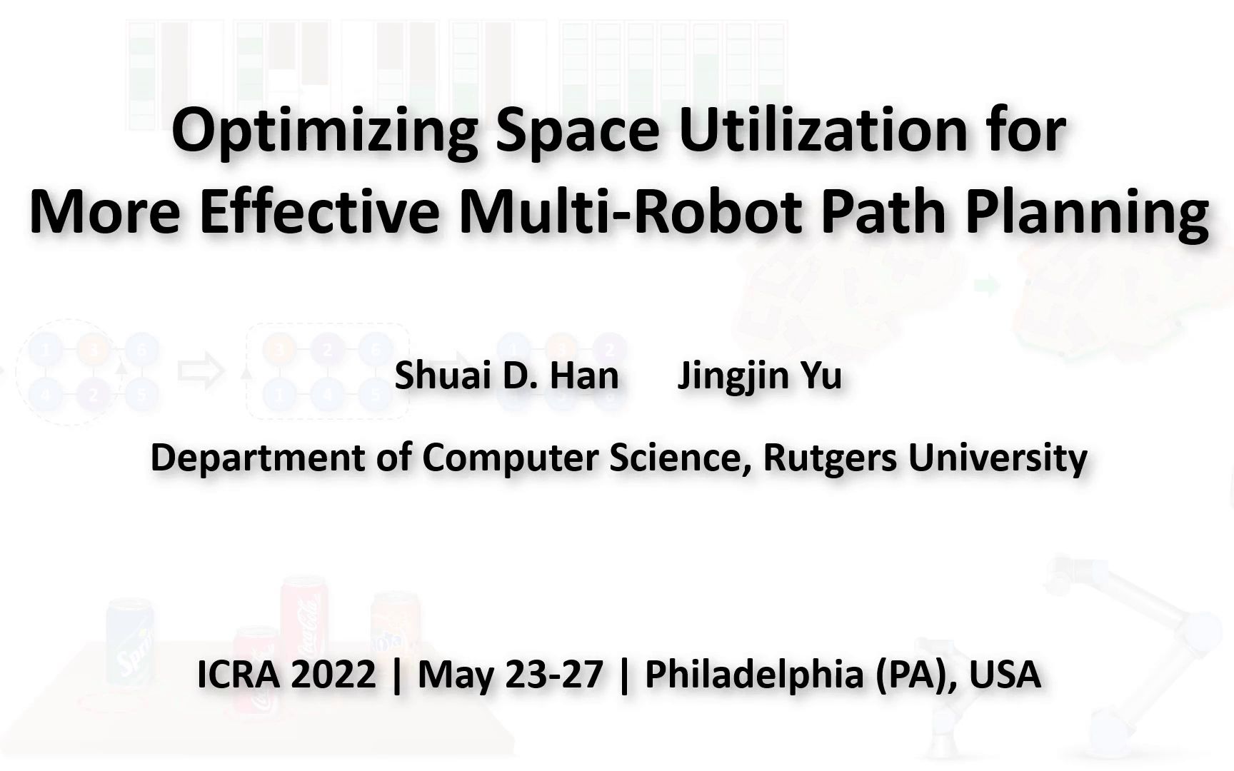 ICRA2022会议文章:高效多机器人路径规划的空间利用率优化策略哔哩哔哩bilibili