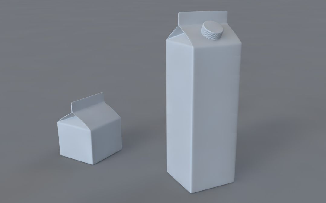 一定要偷偷收藏的c4d牛奶包装盒建模教程
