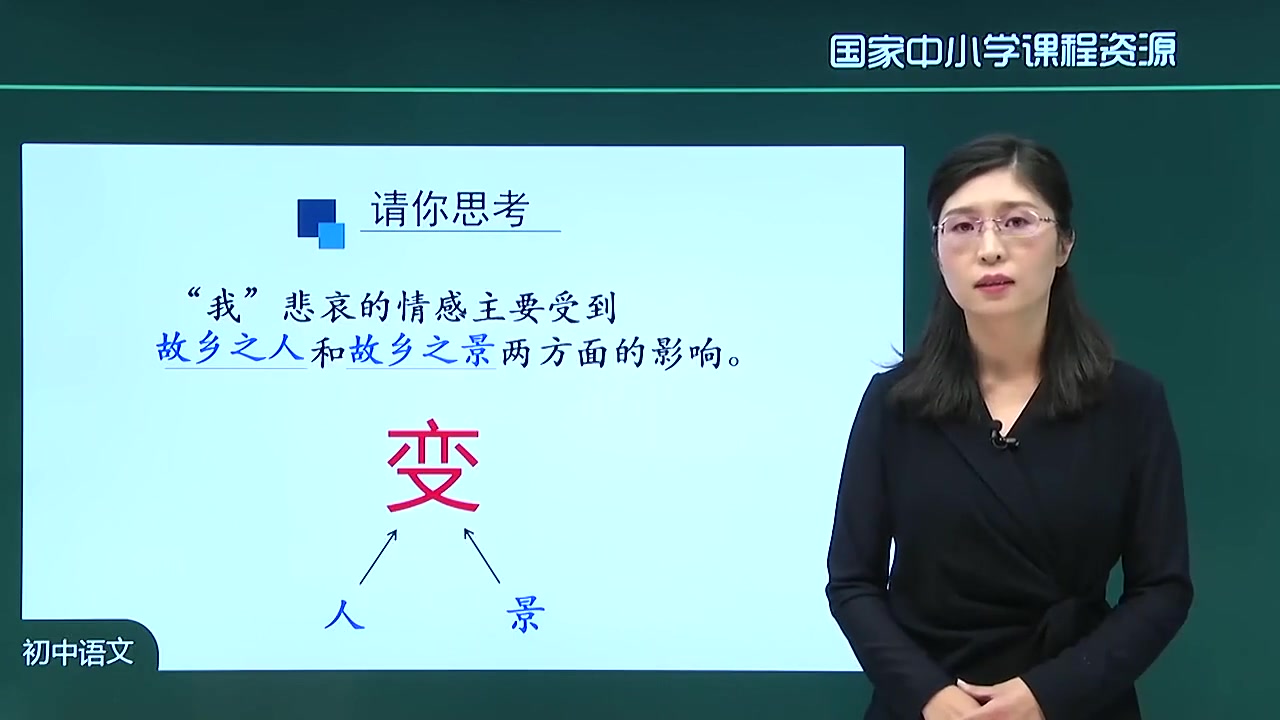 九年级语文上册 初三语文上册 同步视频配知识点习题课件 部编版 新人教版 统编版九年级上册语文 初三上册语文 初中语文九年级上册语文 14《故乡》(第1...