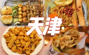 一个人逛吃天津！本地人超爱的社区早餐！只卖夜宵的煎饼果子！社区里的宫爆炒饭！初尝面茶、老豆腐、锅巴菜！好吃的天津菜！旅行美食Vlog